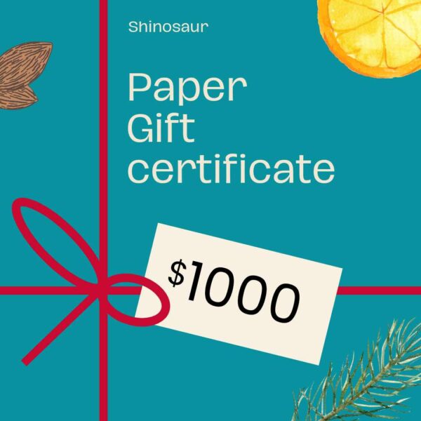 Paper Gift Certificate – $1000